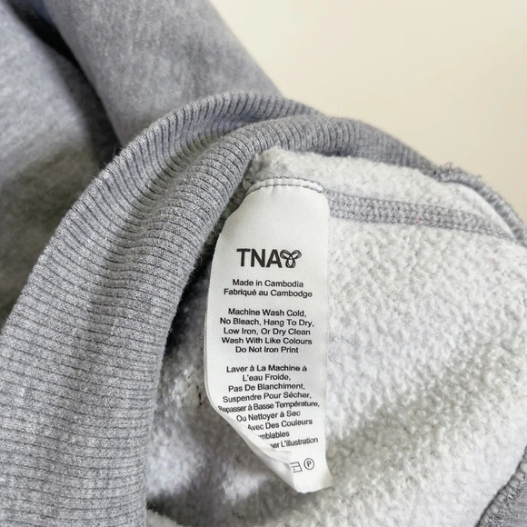 Aritzia Tna Baltic  Embroidered Grey Hoodie - Picture 11 of 15